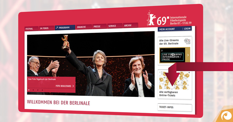 Berlinale Ticket - so finden Sie alle verfügbaren Online-Tickets