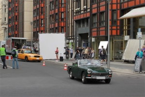 Dreharbeiten in der Jägerstraße / Friedrichstraße Berlin Mitte