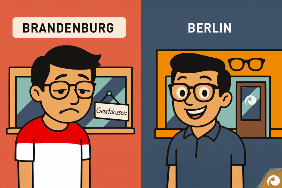 In Brandenburg ist Feiertag – Berlin behält den Durchblick! | Offensichtlich